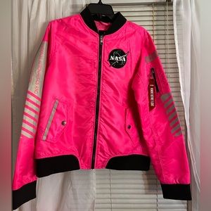 NASA WOMEN JACKET SIZE XL HOT PINK